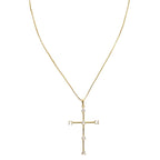 Tom'e Cz Cross Necklace - HOUSE OF SHE