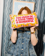 Too Much Needlepoint Pillow - HOUSE OF SHE