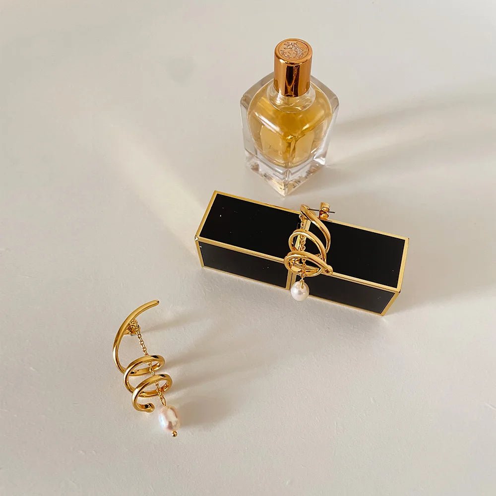 Tornado Swirl Drop Earrings - HOUSE OF SHE
