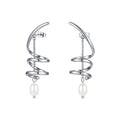 Tornado Swirl Drop Earrings - HOUSE OF SHE
