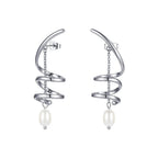 Tornado Swirl Drop Earrings - HOUSE OF SHE