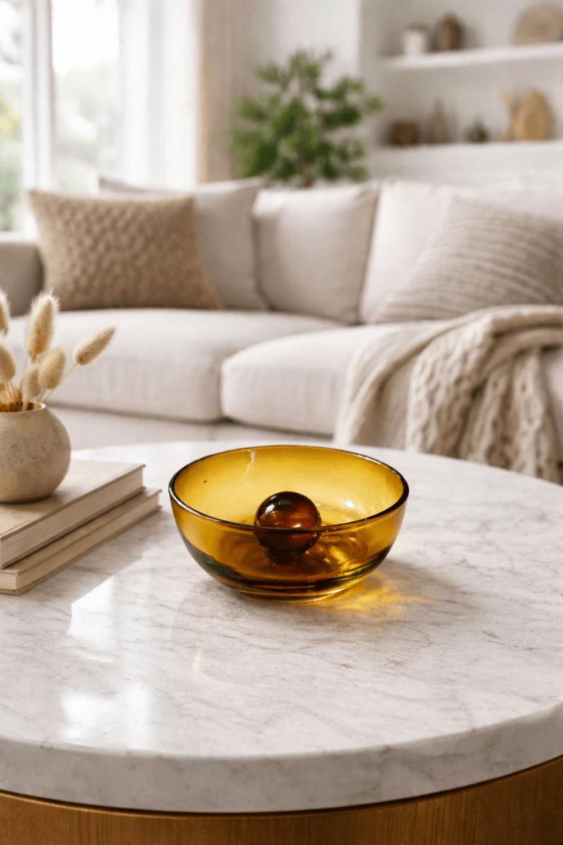 Tres Palos Amber Bowl by MESO - HOUSE OF SHE