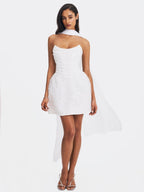 Tressa Beaded Mesh Strapless Mini Dress - HOUSE OF SHE