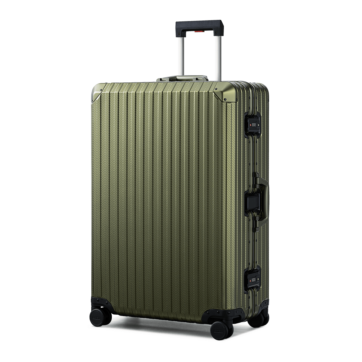 TREVA Aluminum Suitcase Army Green - HOUSE OF SHE