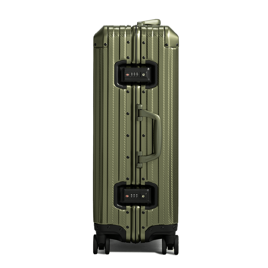 TREVA Aluminum Suitcase Army Green - HOUSE OF SHE