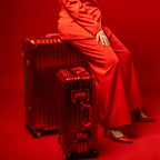 TREVA Aluminum Suitcase Red - HOUSE OF SHE