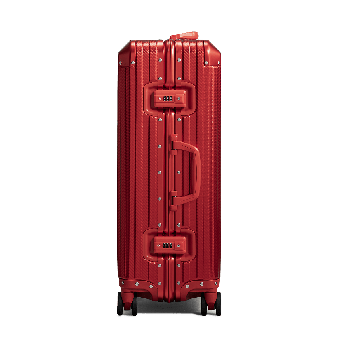TREVA Aluminum Suitcase Red - HOUSE OF SHE