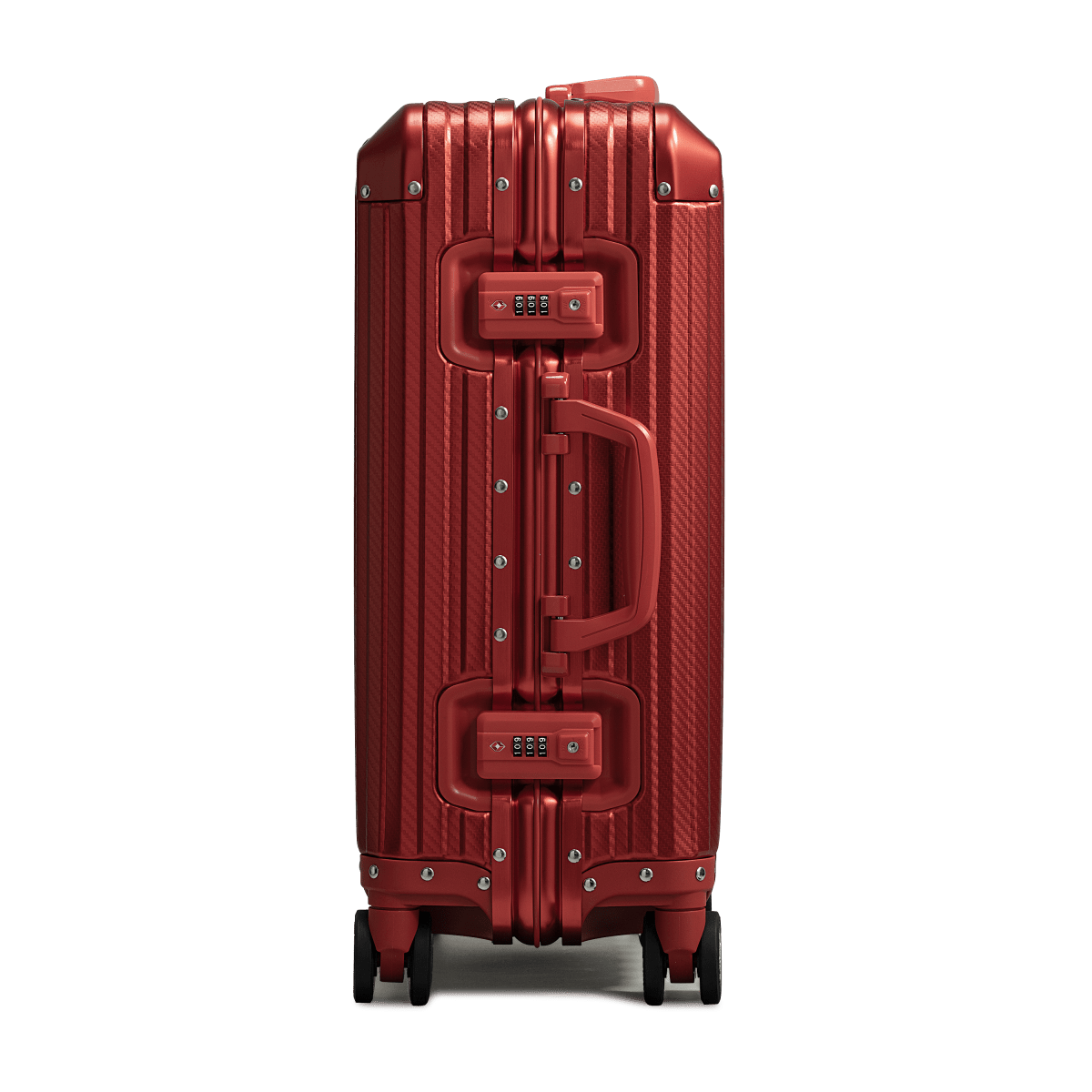 TREVA Aluminum Suitcase Red - HOUSE OF SHE