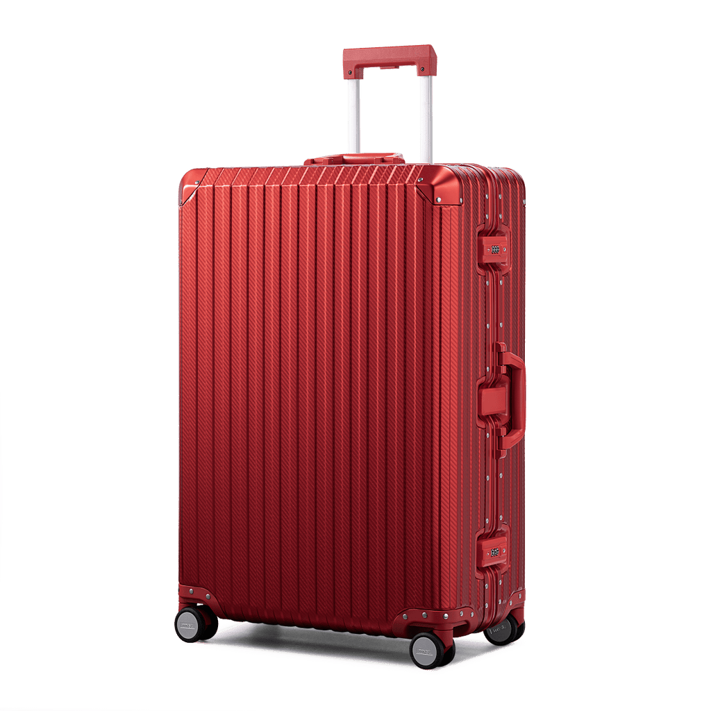 TREVA Aluminum Suitcase Red - HOUSE OF SHE