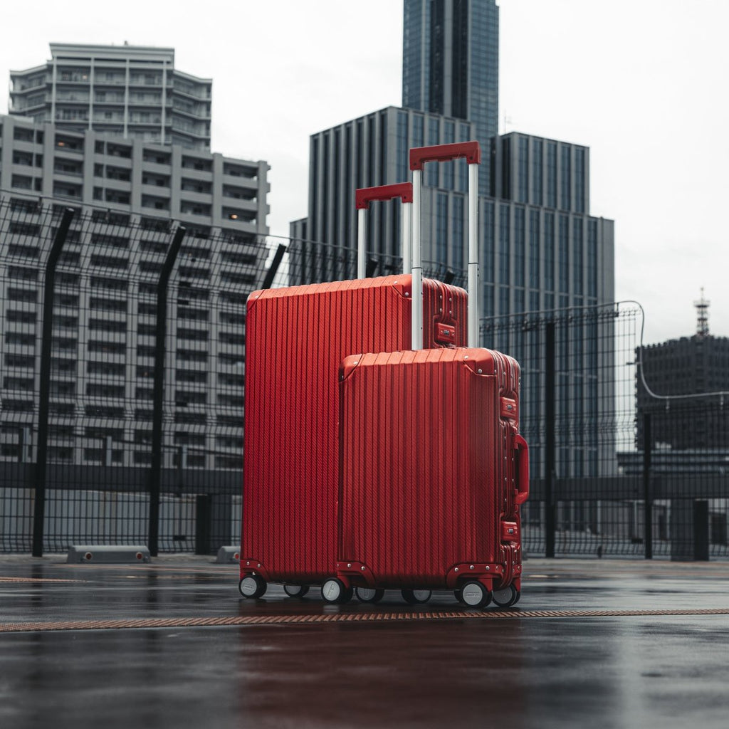 TREVA Aluminum Suitcase Red - HOUSE OF SHE