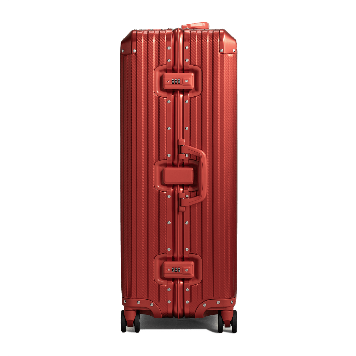 TREVA Aluminum Suitcase Red - HOUSE OF SHE