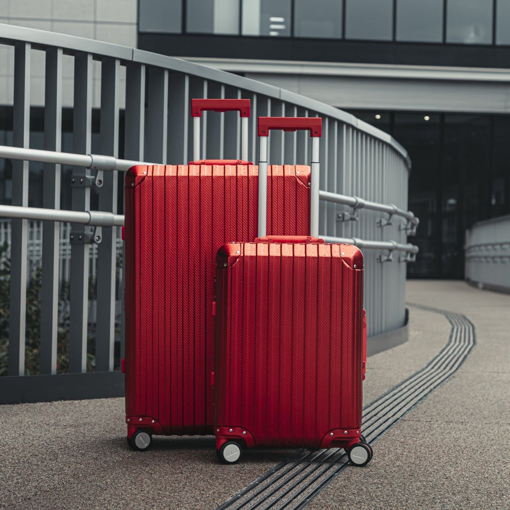 TREVA Aluminum Suitcase Red - HOUSE OF SHE