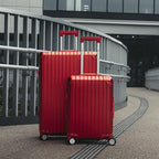 TREVA Aluminum Suitcase Red - HOUSE OF SHE