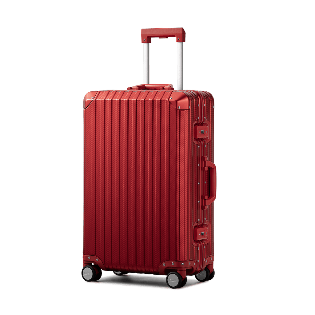 TREVA Aluminum Suitcase Red - HOUSE OF SHE