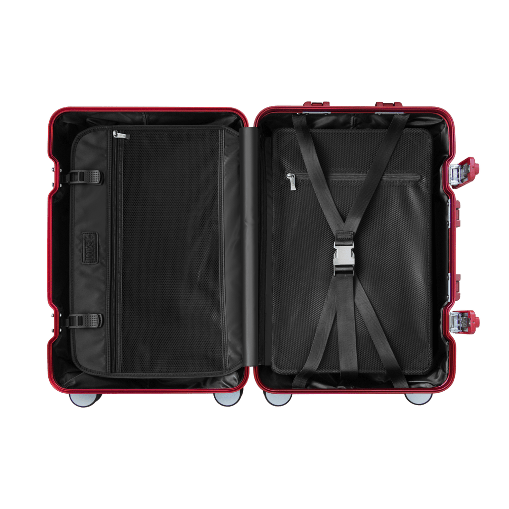 TREVA Aluminum Suitcase Red - HOUSE OF SHE