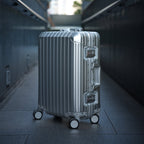 TREVA Aluminum Suitcase Silver - HOUSE OF SHE