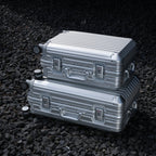 TREVA Aluminum Suitcase Silver - HOUSE OF SHE