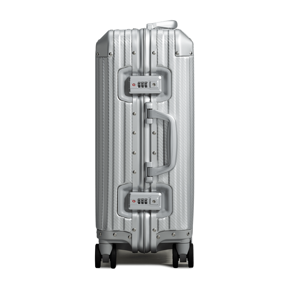 TREVA Aluminum Suitcase Silver - HOUSE OF SHE