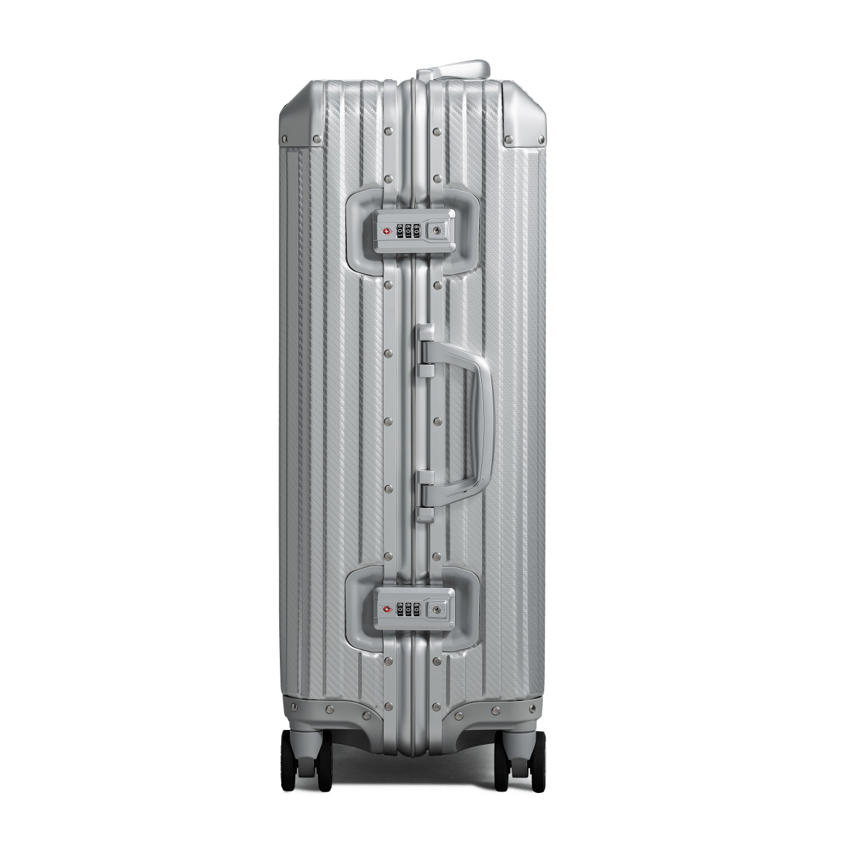 TREVA Aluminum Suitcase Silver - HOUSE OF SHE