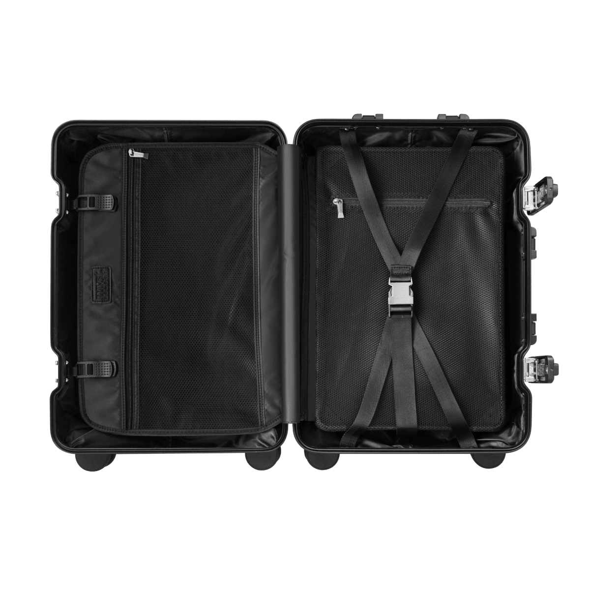 TREVA Aluminum Suitcase Silver - HOUSE OF SHE