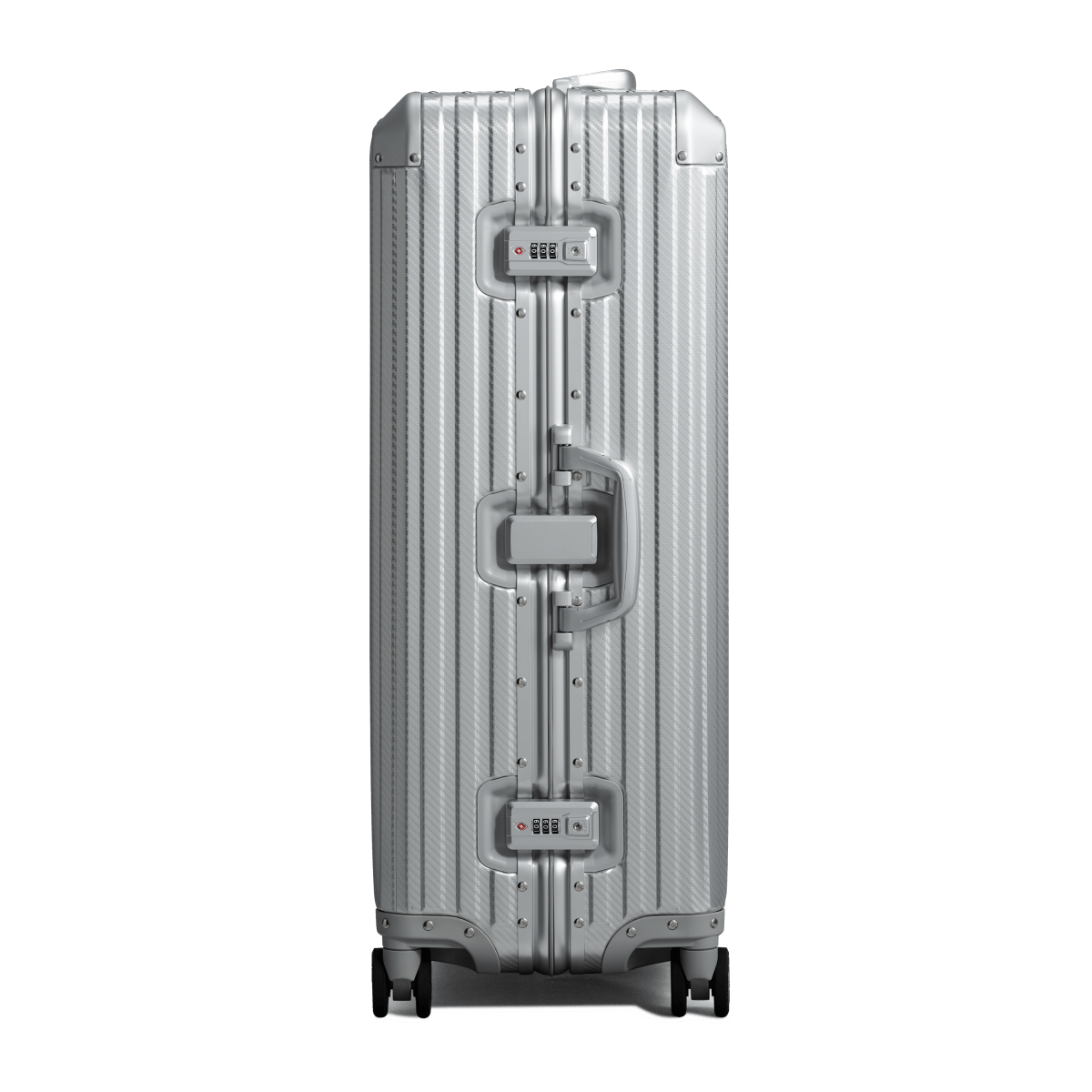 TREVA Aluminum Suitcase Silver - HOUSE OF SHE