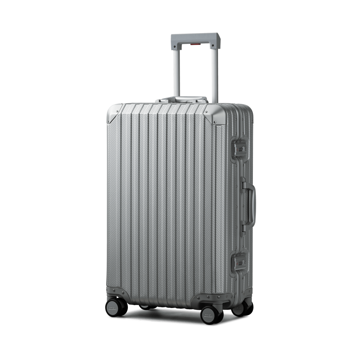 TREVA Aluminum Suitcase Silver - HOUSE OF SHE
