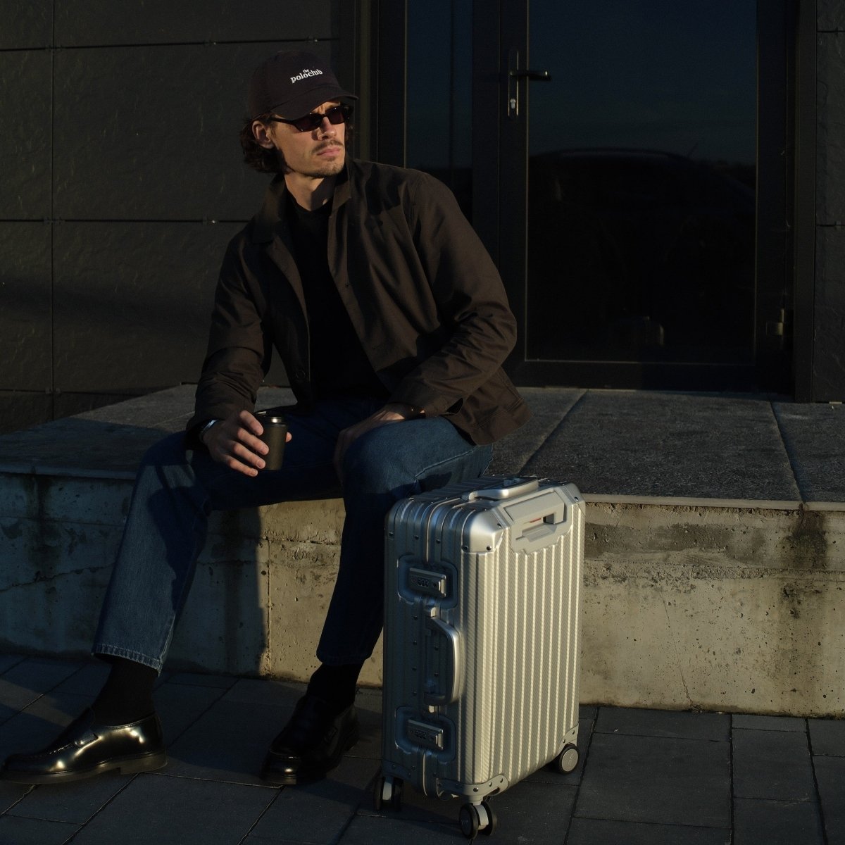 TREVA Aluminum Suitcase Silver - HOUSE OF SHE