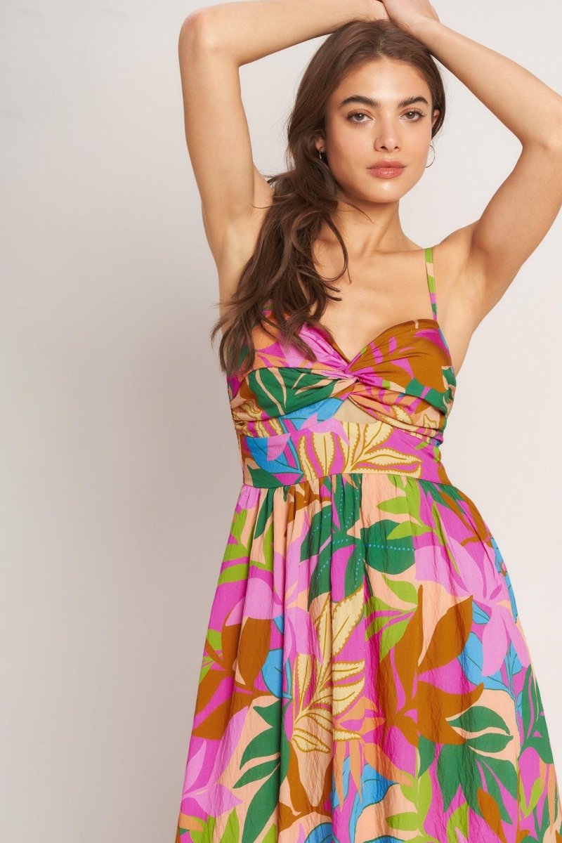 TROPIC FIESTA WOVEN MAXI DRESS - HOUSE OF SHE