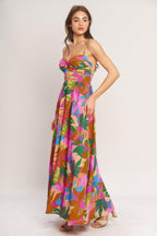 TROPIC FIESTA WOVEN MAXI DRESS - HOUSE OF SHE