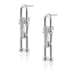 U Link Pave Drop Earring - HOUSE OF SHE
