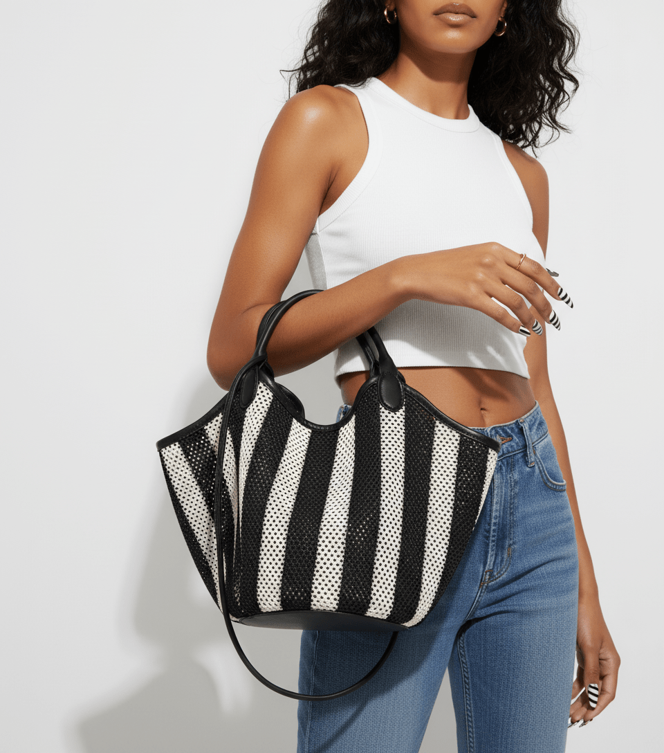 Untamed Woven Stripe Crossbody Bag - HOUSE OF SHE