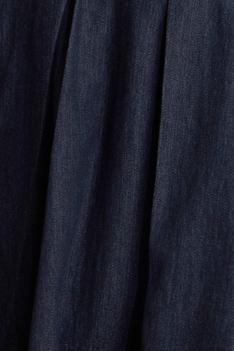 URBAN CORSET DENIM MIDI DRESS - HOUSE OF SHE