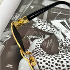 Vintage Fendi Gold Sunglasses - Authenticated w/ COA - HOUSE OF SHE