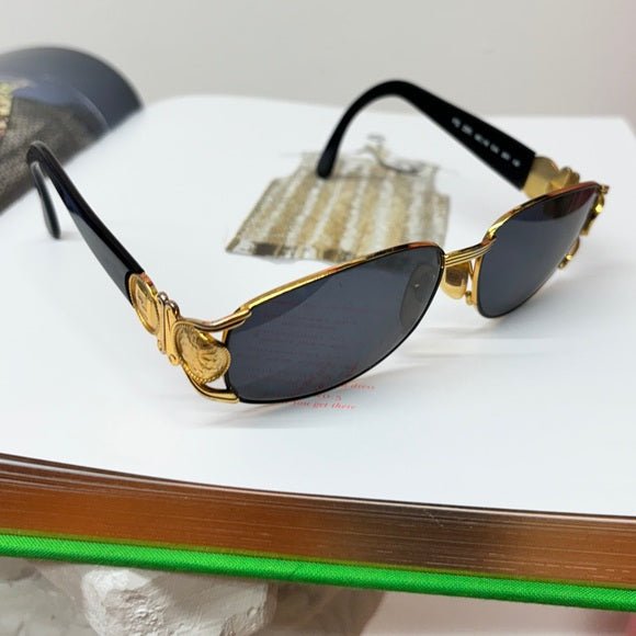 Vintage Fendi Gold Sunglasses - Authenticated w/ COA - HOUSE OF SHE