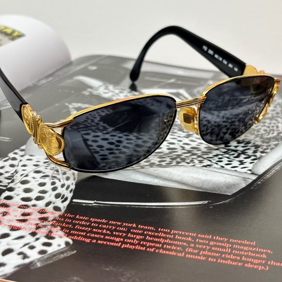 Vintage Fendi Gold Sunglasses - Authenticated w/ COA - HOUSE OF SHE