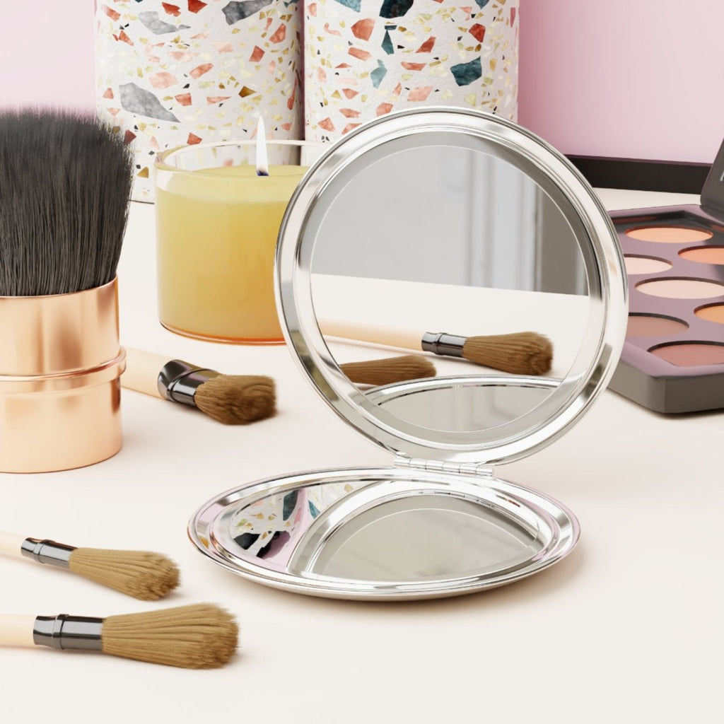 Vintage - Inspired Compact Travel Mirror with Eye Design - HOUSE OF SHE