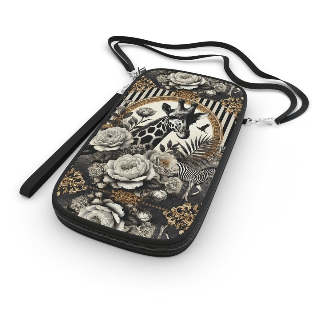 Vintage Safari Passport Wallet — Giraffe & Floral Travel Document Holder - HOUSE OF SHE
