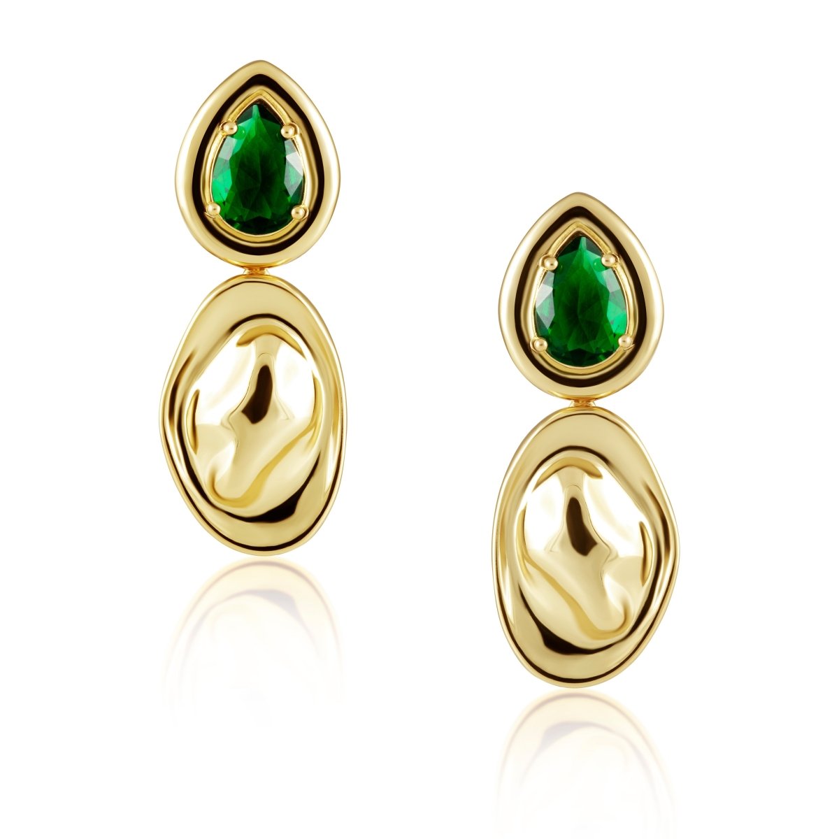 Virginia Emerald Drop Earring - HOUSE OF SHE