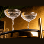 Vivre Luxury Crystal Coupe Glasses – Set of 4 - HOUSE OF SHE