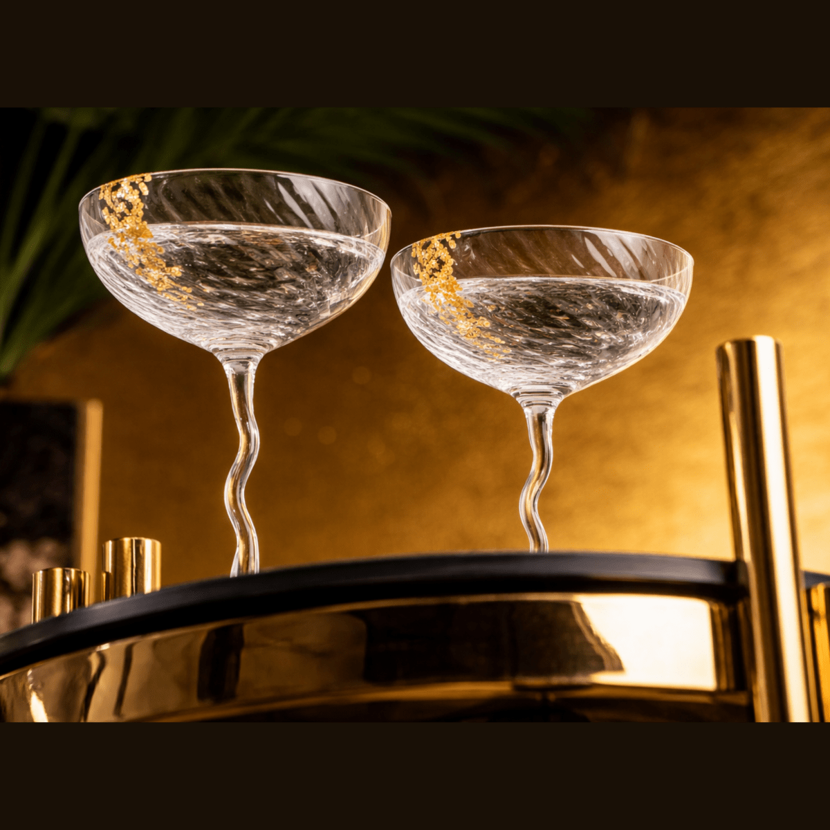 Vivre Luxury Crystal Coupe Glasses – Set of 4 - HOUSE OF SHE