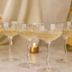 Vivre Luxury Crystal Coupe Glasses – Set of 4 - HOUSE OF SHE