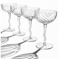 Vivre Luxury Crystal Coupe Glasses – Set of 4 - HOUSE OF SHE