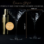 Vortex Crystal Martini Glasses – Set of 2 Luxury Stemware - HOUSE OF SHE
