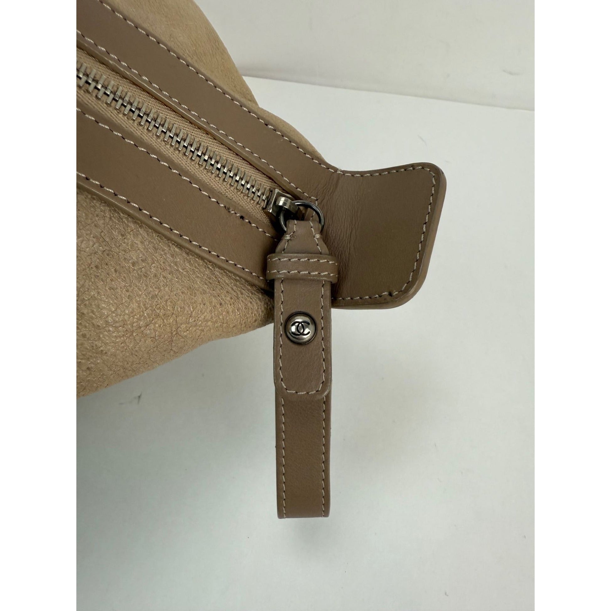Chanel Washed Beige Calfskin Tote Bag - HOUSE OF SHE