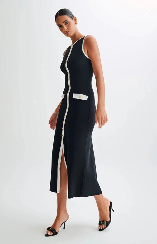 WOMEN FASHION LONG MIDI SWEATER DRESS - HOUSE OF SHE