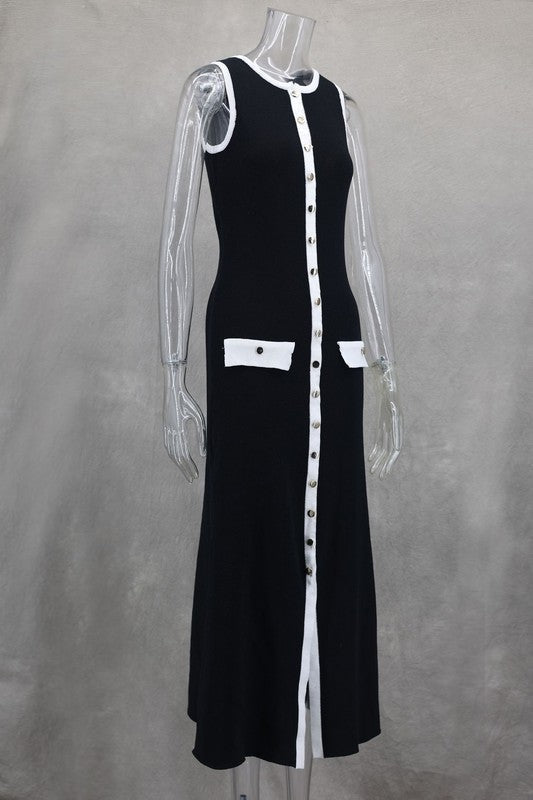 WOMEN FASHION LONG MIDI SWEATER DRESS - HOUSE OF SHE