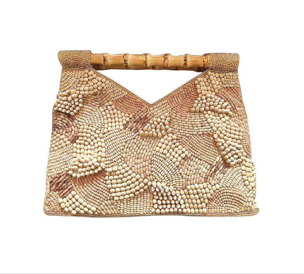 Wood Beads Bamboo Handle - HOUSE OF SHE