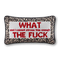 WTF Needlepoint Pillow - HOUSE OF SHE