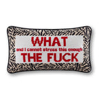 WTF Needlepoint Pillow - HOUSE OF SHE