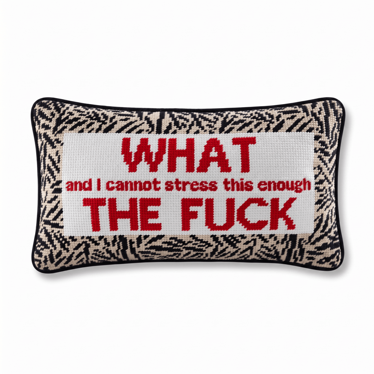 WTF Needlepoint Pillow - HOUSE OF SHE